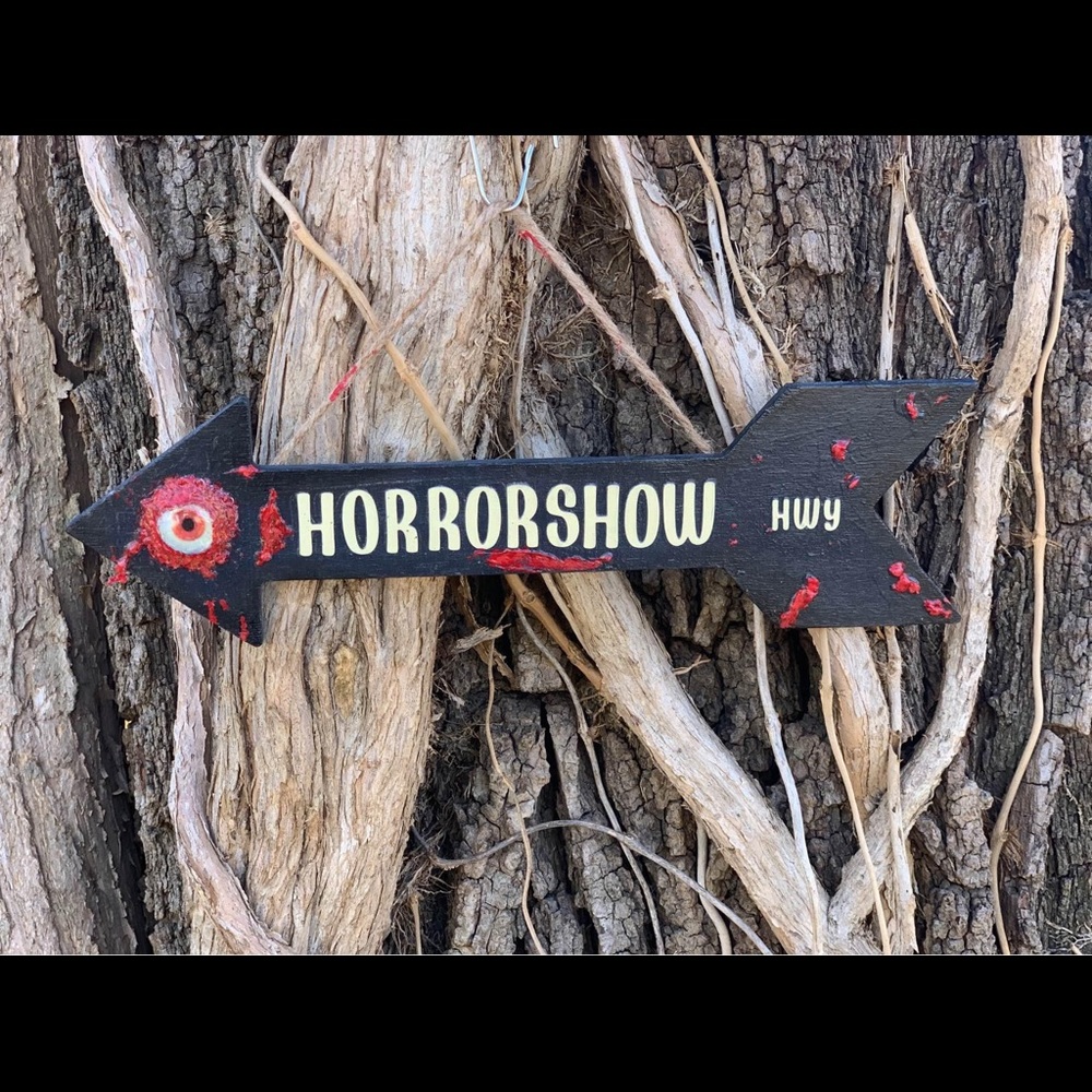 Wood Halloween Street Signs - 3 Designs